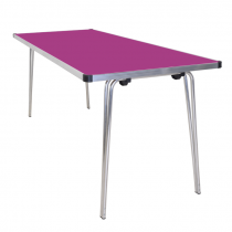 Laminate Folding Table | 508 x 1520 x 760mm | 5ft x 2ft 6″ | Fuchsia | GOPAK Contour25