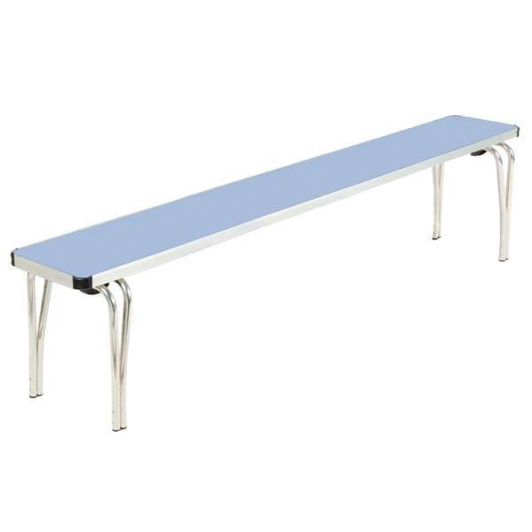 Laminate Stacking Bench | 483 x 1830 x 254mm | 6ft | Pastel Blue | GOPAK Contour25