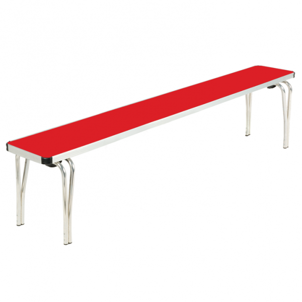 Laminate Stacking Bench | 432 x 1830 x 254mm | 6ft | Poppy Red | GOPAK Contour25