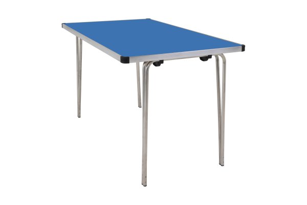 Laminate Folding Table | 760 x 1220 x 760mm | 4ft x 2ft 6" | Azure | GOPAK Contour25 Plus