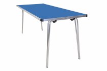 Laminate Folding Table | 700 x 1830 x 760mm | 6ft x 2ft 6" | Azure | GOPAK Contour25 Plus