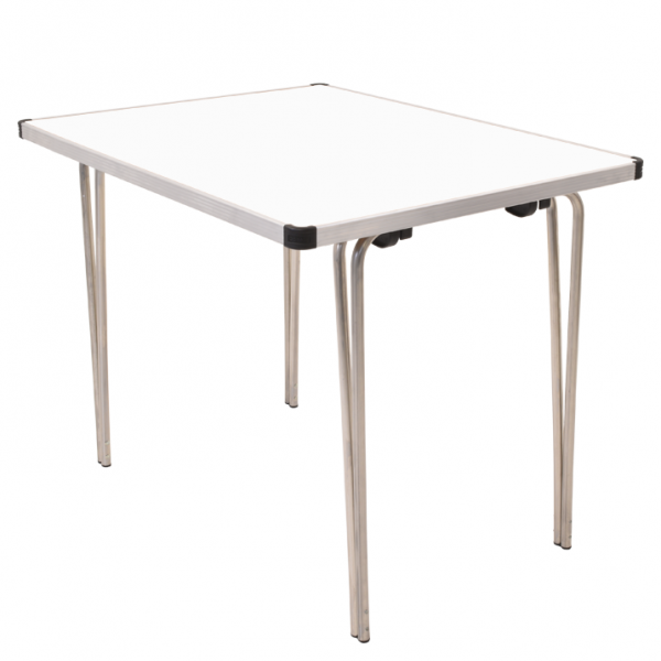 Laminate Folding Table | 700 x 915 x 610mm | 3ft x 2ft | White | GOPAK Contour25 Plus