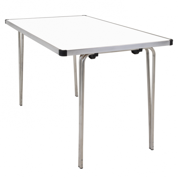 Laminate Folding Table | 700 x 1220 x 685mm | 4ft x 2ft 3" | White | GOPAK Contour25 Plus