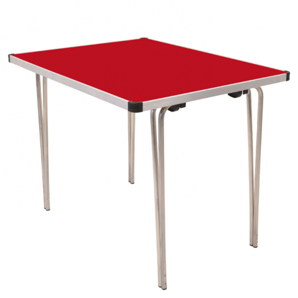 Laminate Folding Table | 700 x 915 x 685mm | 3ft x 2ft 3" | Poppy Red | GOPAK Contour25 Plus