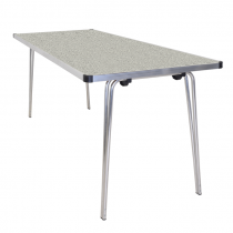 Laminate Folding Table | 700 x 1830 x 610mm | 6ft x 2ft | Snow Grit | GOPAK Contour25 Plus