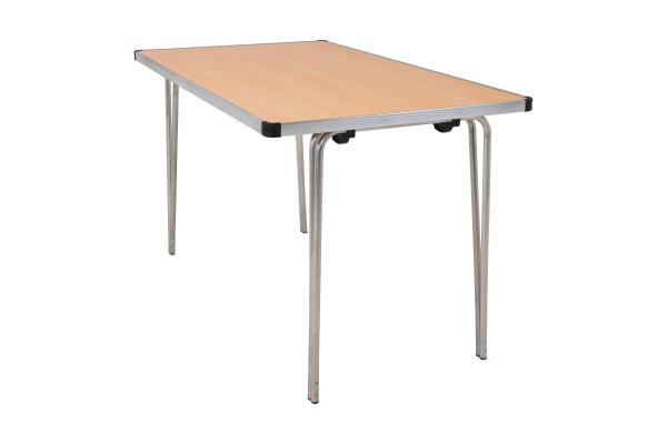 Laminate Folding Table | 700 x 1220 x 610mm | 4ft x 2ft | Beech | GOPAK Contour25 Plus