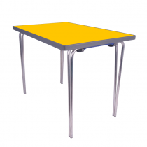 Premier Folding Table | 508 x 915 x 685mm | 3ft x 2ft 3″ | Yellow | GOPAK