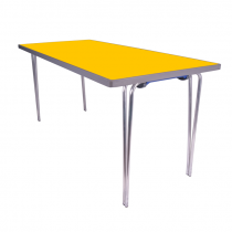 Premier Folding Table | 508 x 1520 x 760mm | 5ft x 2ft 6″ | Yellow | GOPAK