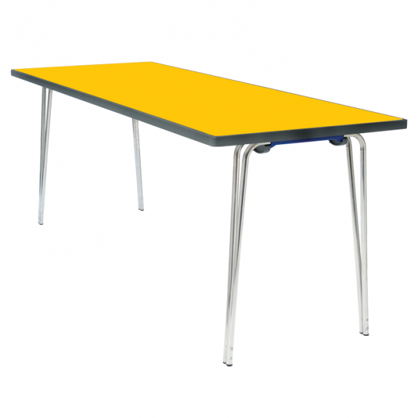 Premier Folding Table | 508 x 1830 x 610mm | 6ft x 2ft | Yellow | GOPAK