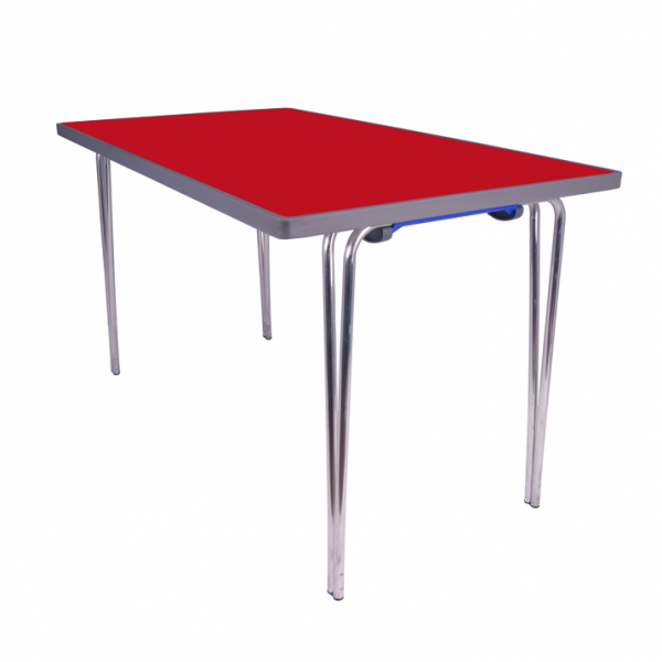 Premier Folding Table | 760 x 1220 x 610mm | 4ft x 2ft | Poppy Red | GOPAK