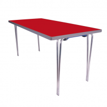 Premier Folding Table | 760 x 1520 x 610mm | 5ft x 2ft | Poppy Red | GOPAK