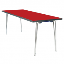 Premier Folding Table | 760 x 1830 x 610mm | 6ft x 2ft | Poppy Red | GOPAK