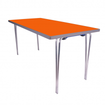 Premier Folding Table | 760 x 1520 x 610mm | 5ft x 2ft | Orange | GOPAK