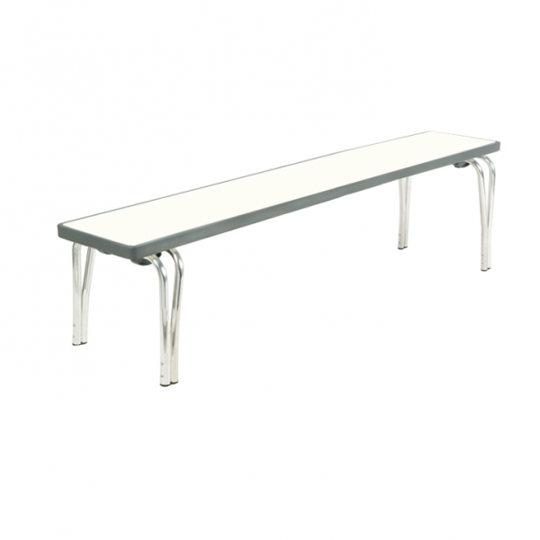 Premier Stacking Bench | 381 x 1520 x 254mm | 5ft | White | GOPAK