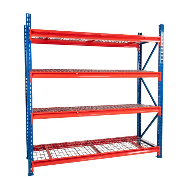 TS Longspan Racking | 1984 x 1360 x 928mm | Mesh Shelves | 4 Levels | 300kg Max Weight per Shelf