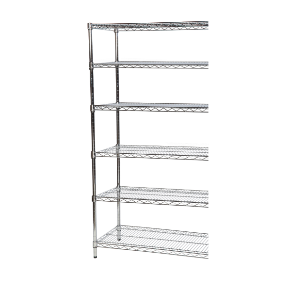 Extension Bay | Chrome Wire Shelving | 1625h x 1220w x 305d mm | 6 Levels | 300kg Max Weight per Shelf | Eclipse®