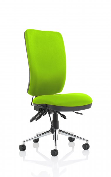 Operator Chair | High Back | No Arms | Castors | Myrrh Green | Chiro