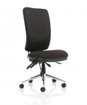 Operator Chair | High Back | No Arms | Castors | Black | Chiro