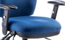 Operator Chair | High Back | Height Adjustable Arms | Castors | Blue | Chiro