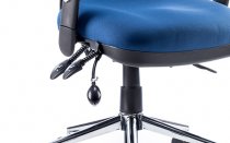 Operator Chair | High Back | Height Adjustable Arms | Castors | Blue | Chiro