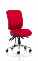 Operator Chair | Medium Back | No Arms | Castors | Bergamot Cherry Red | Chiro