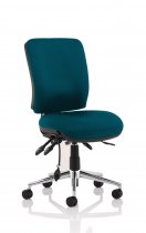 Operator Chair | Medium Back | No Arms | Castors | Maringa Teal | Chiro