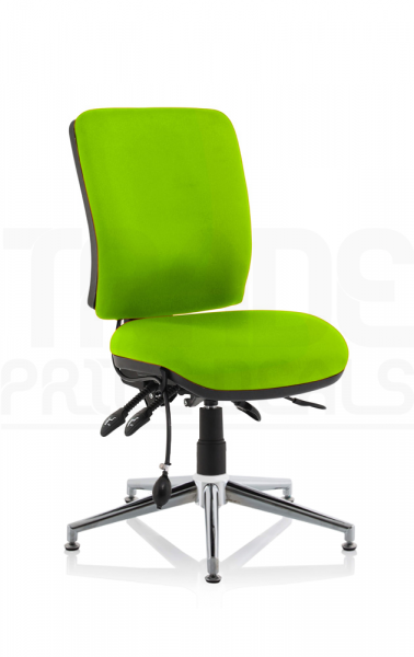 Operator Chair | Medium Back | No Arms | Glides | Myrrh Green | Chiro