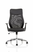 Operator Chair | Mesh & PU | Black | Baye