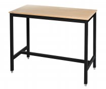 Medium Duty Workbench | MDF Worktop | 840h x 1500w x 600d | 500kg Max Weight per Shelf | Black | Benchmaster