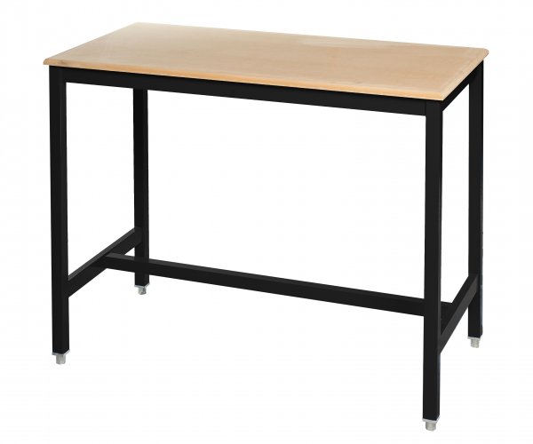 Medium Duty Workbench | MDF Worktop | 840h x 1500w x 600d | 500kg Max Weight per Shelf | Black | Benchmaster