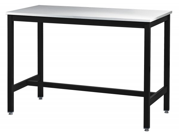 Medium Duty Workbench | Laminate Worktop | 840h x 1200w x 900d | 500kg Max Weight per Shelf | Black | Benchmaster