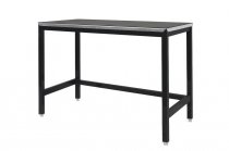 Medium Duty Workbench | Rubber Bonded to Steel Worktop | 840h x 1200w x 600d | 500kg Max Weight per Shelf | Black | Benchmaster