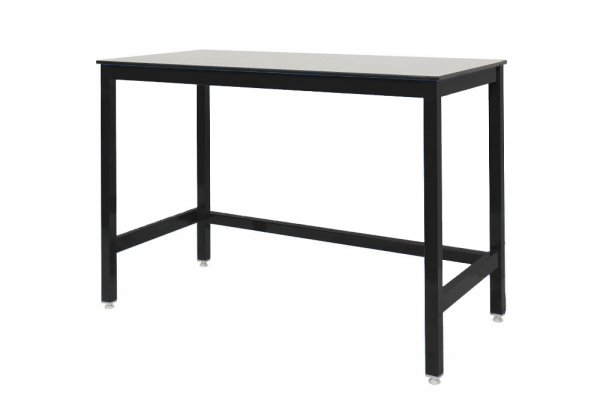 Medium Duty Workbench | Compact Laminate Worktop | 840h x 1200w x 600d | 500kg Max Weight per Shelf | Black | Benchmaster