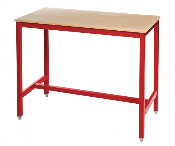 Medium Duty Workbench | MDF Worktop | 840h x 1500w x 750d | 500kg Max Weight per Shelf | Red | Benchmaster