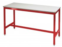 Medium Duty Workbench | ESD Worktop | 840h x 1500w x 750d | 500kg Max Weight per Shelf | Red | Benchmaster