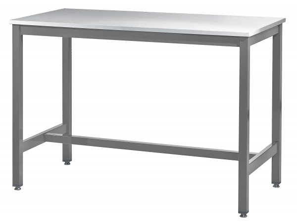 Medium Duty Workbench | Laminate Worktop | 840h x 1200w x 750d | 500kg Max Weight per Shelf | Silver | Benchmaster