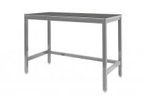 Medium Duty Workbench | Rubber Bonded to Steel Worktop | 840h x 1200w x 900d | 500kg Max Weight per Shelf | Silver | Benchmaster