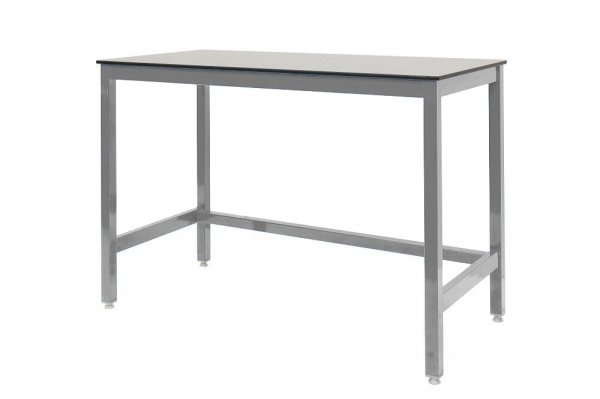 Medium Duty Workbench | Compact Laminate Worktop | 840h x 1200w x 750d | 500kg Max Weight per Shelf | Silver | Benchmaster