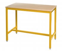 Medium Duty Workbench | MDF Worktop | 840h x 1200w x 750d | 500kg Max Weight per Shelf | Yellow | Benchmaster