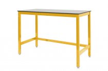 Medium Duty Workbench | Compact Laminate Worktop | 840h x 1200w x 750d | 500kg Max Weight per Shelf | Yellow | Benchmaster