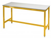 Medium Duty Workbench | ESD Worktop | 840h x 1200w x 750d | 500kg Max Weight per Shelf | Yellow | Benchmaster