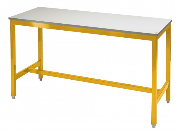 Medium Duty Workbench | ESD Worktop | 840h x 1200w x 900d | 500kg Max Weight per Shelf | Yellow | Benchmaster