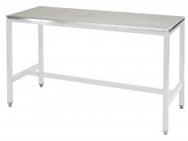 Medium Duty Workbench | Steel Worktop | 840h x 1500w x 900d | 500kg Max Weight per Shelf | White | Benchmaster