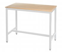 Medium Duty Workbench | MDF Worktop | 840h x 1200w x 750d | 500kg Max Weight per Shelf | White | Benchmaster