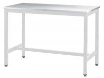 Medium Duty Workbench | Laminate Worktop | 840h x 1200w x 900d | 500kg Max Weight per Shelf | White | Benchmaster