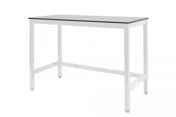 Medium Duty Workbench | Compact Laminate Worktop | 840h x 1200w x 900d | 500kg Max Weight per Shelf | White | Benchmaster