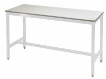 Medium Duty Workbench | ESD Worktop | 840h x 1500w x 750d | 500kg Max Weight per Shelf | White | Benchmaster