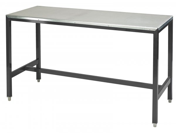 Medium Duty Workbench | Steel Worktop | 840h x 1500w x 750d | 500kg Max Weight per Shelf | Dark Grey | Benchmaster