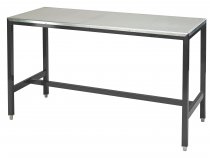 Medium Duty Workbench | Steel Worktop | 840h x 1800w x 750d | 500kg Max Weight per Shelf | Dark Grey | Benchmaster