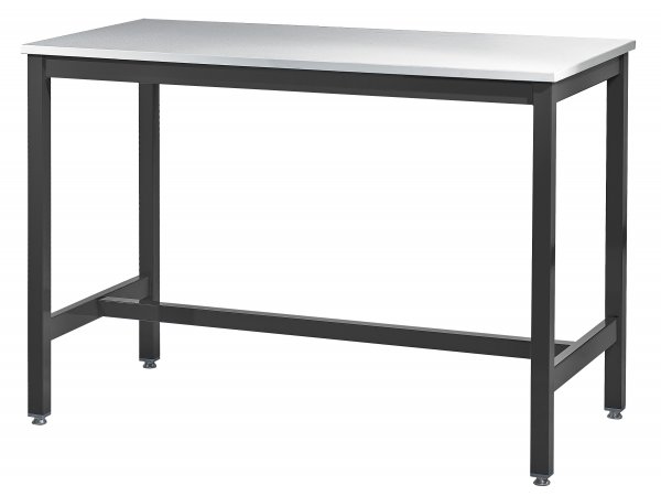 Medium Duty Workbench | Laminate Worktop | 840h x 1500w x 750d | 500kg Max Weight per Shelf | Dark Grey | Benchmaster